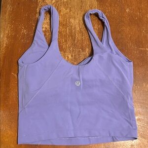 Lululemon Women’s Purple Cropped Tank Top Sports Bra